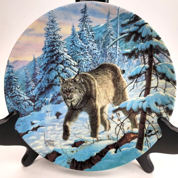 Lynx and Ocelot Great Cat Collectible Plates China Bradford Exchange PD87 - Picture 2 of 5